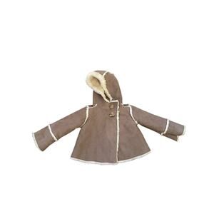 Baby Gap Jacket Double-Faced Faux Fur Sherpa Tan Ivory Size 0-6 Months